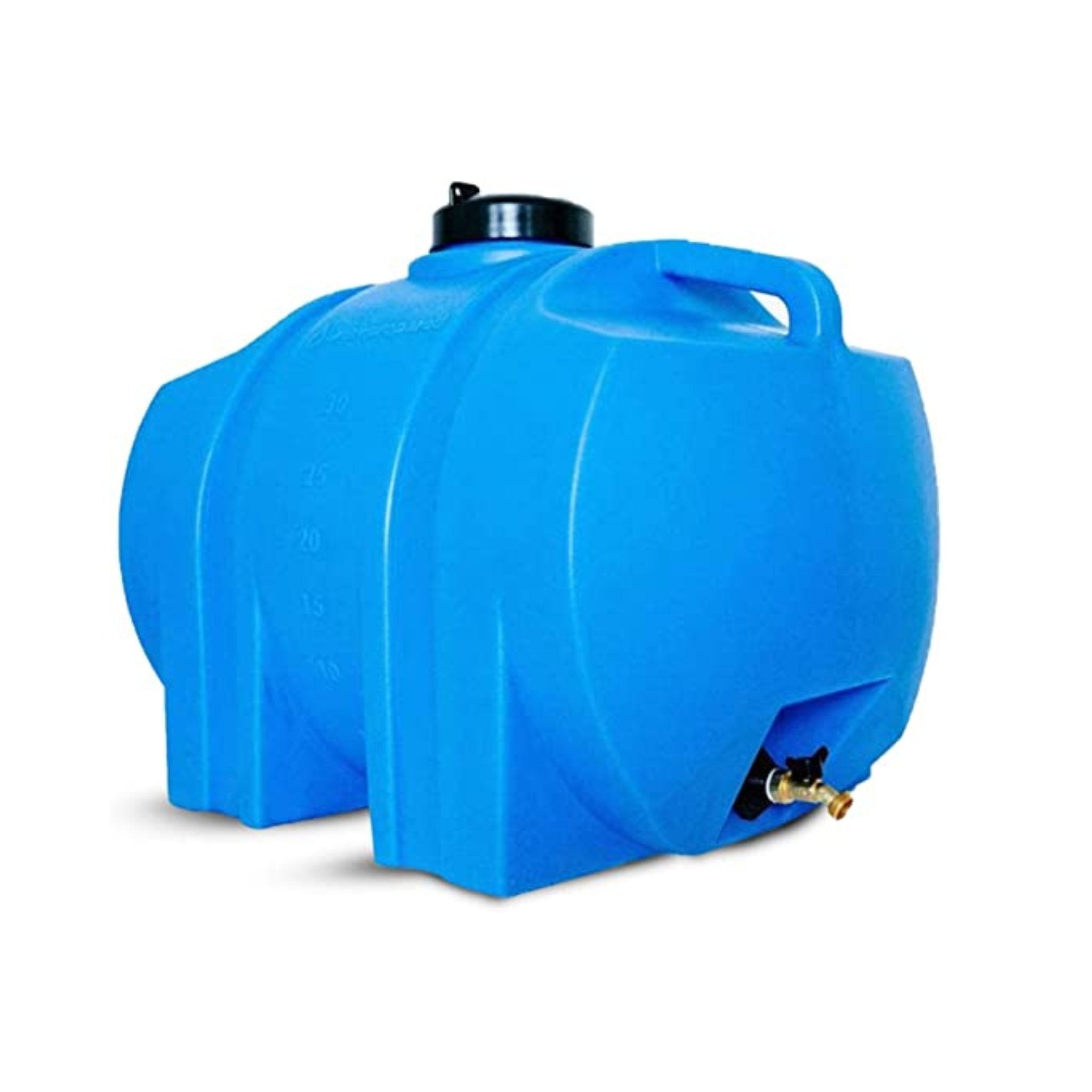 35 Gallon Water Storage Tank – Emergency Water Tank with Spigot & Large Lid  for Emergency Disaster Preparedness - FREE SHIPPING