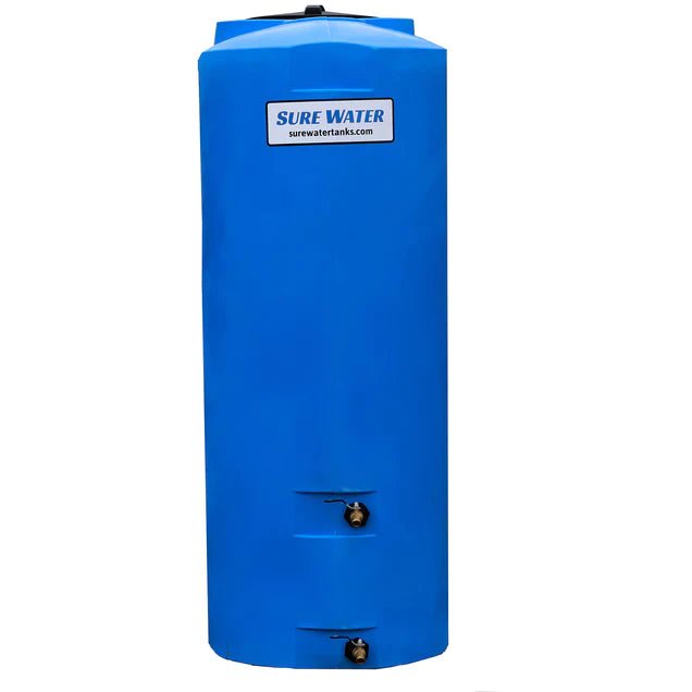 500 Gallon Water Storage Tank By SureWater – Doorway Emergency Water Tank with Biofilm Defender for Emergency Disaster Preparedness - Water Supply Tanks