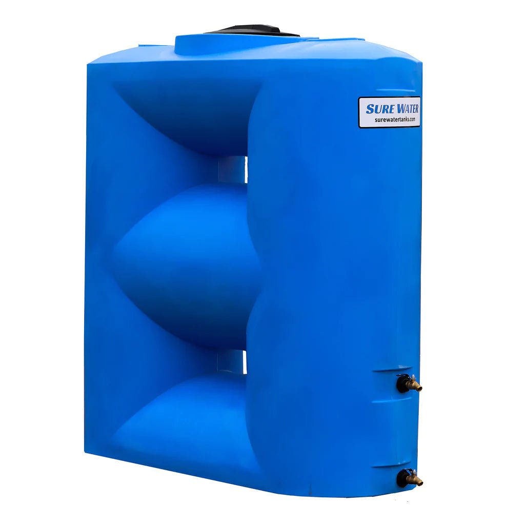 500 Gallon Water Storage Tank By SureWater – Doorway Emergency Water Tank with Biofilm Defender for Emergency Disaster Preparedness - Water Supply Tanks