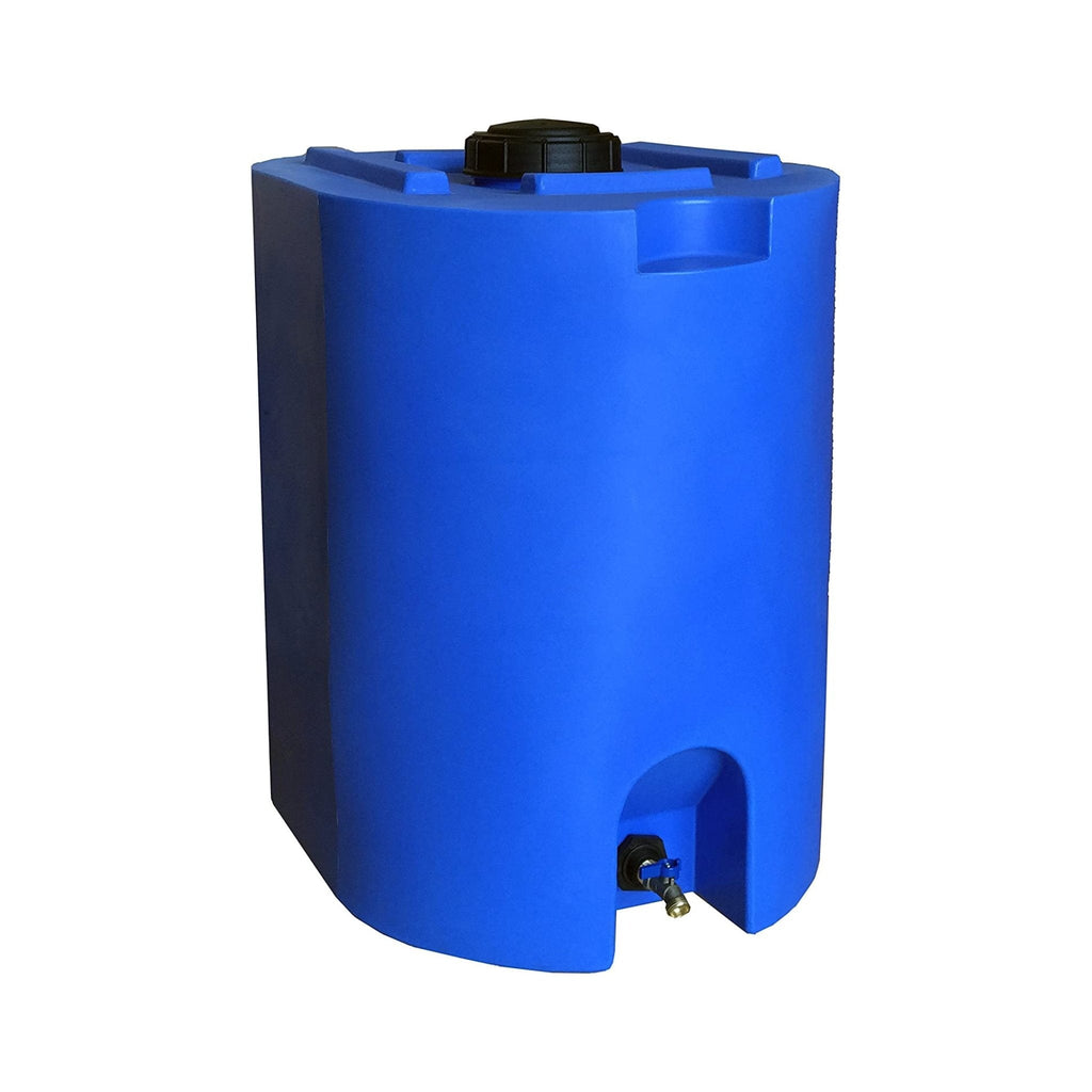 55 Gallon Water Storage Tank by WaterPrepared - Stackable Emergency Water Container with Spigot for Emergency Disaster Preparedness - Water Supply Tanks